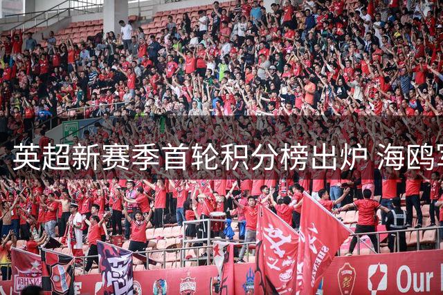 英超新赛季首轮积分榜出炉 海鸥军团领跑群雄